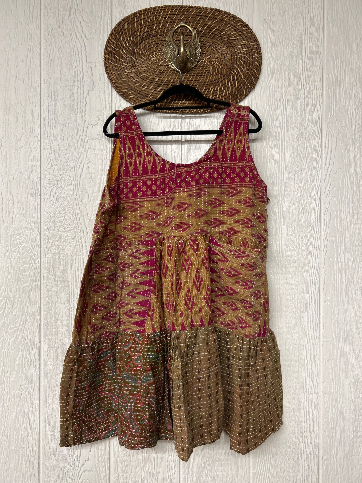 Kantha Meadow Mini Dress 0625 011