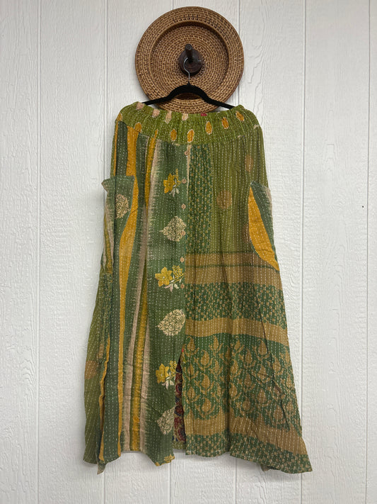 Pareo Kantha Butterfly Cargo Skirt 0426 271