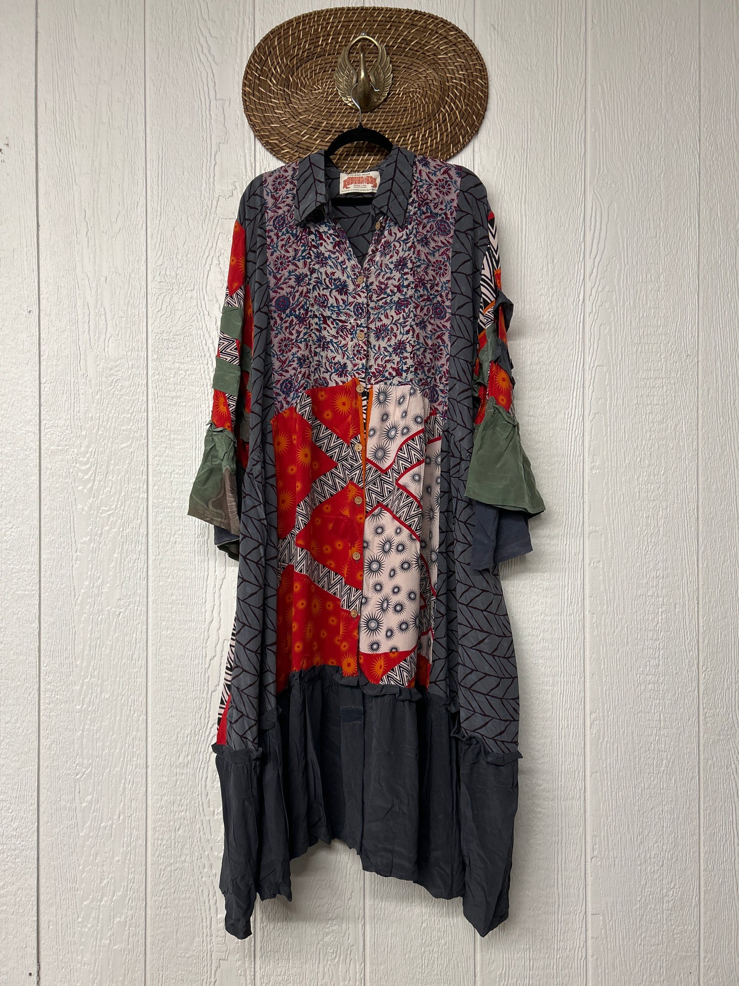 Crepe Sari Rhiannon Duster Dress 0226 066