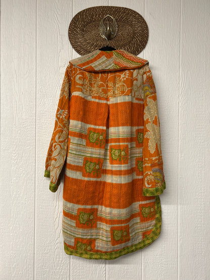 Fine Kantha Drifter Coat 1125 044