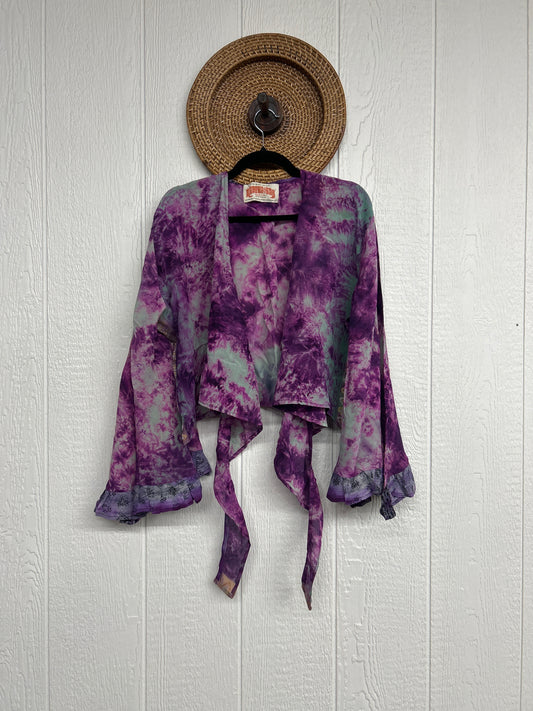 Crepe Sari Zeppelin Crop Shrug 0426 184