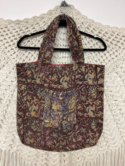 Kantha Pocket Tote - 5