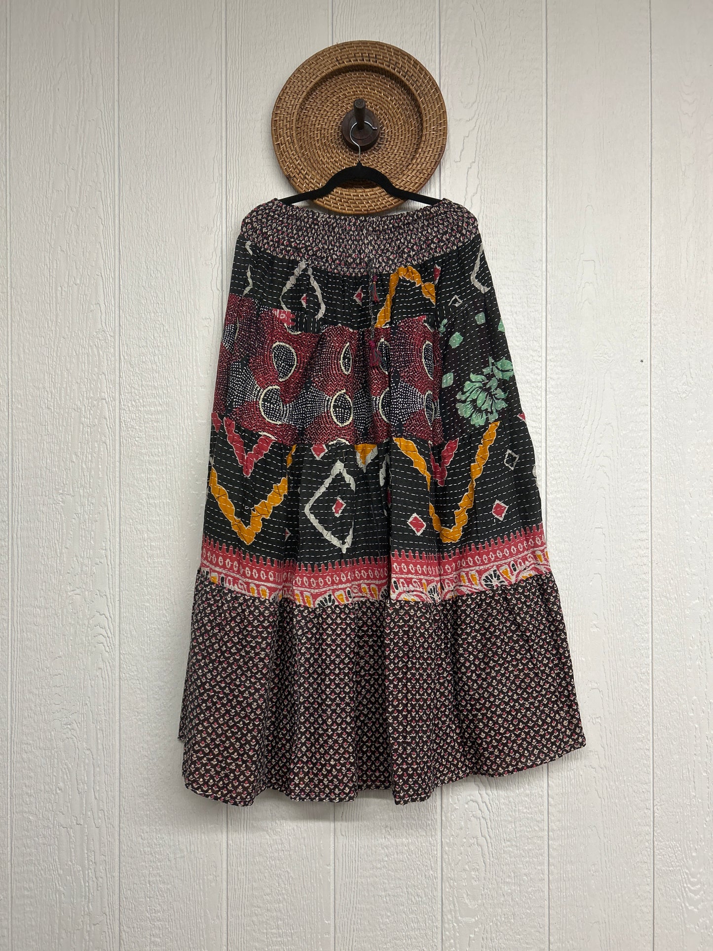 Pareo Kantha Lotus Maxi Skirt 0826 245