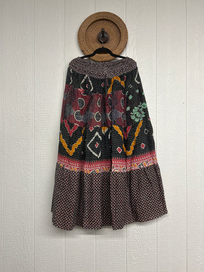 Pareo Kantha Lotus Maxi Skirt 0826 245