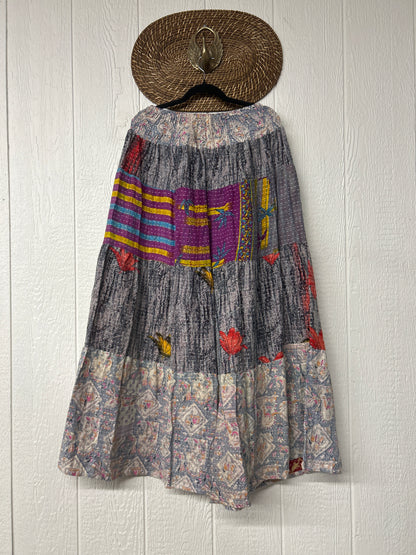 Pareo Kantha Lotus Maxi Skirt 0826 154