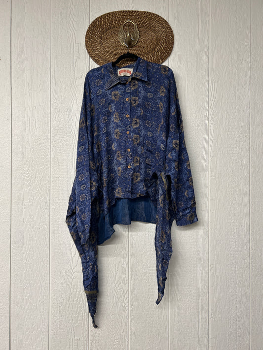 Crepe Sari Nirvana Button Down 1125 074