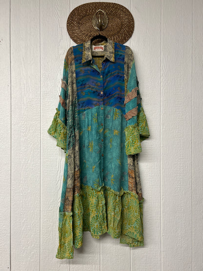 Crepe Sari Rhiannon Duster Dress 0226 084