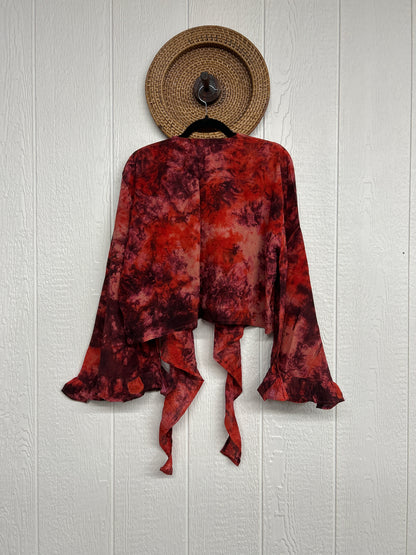 Crepe Sari Zeppelin Crop Shrug 0426 031