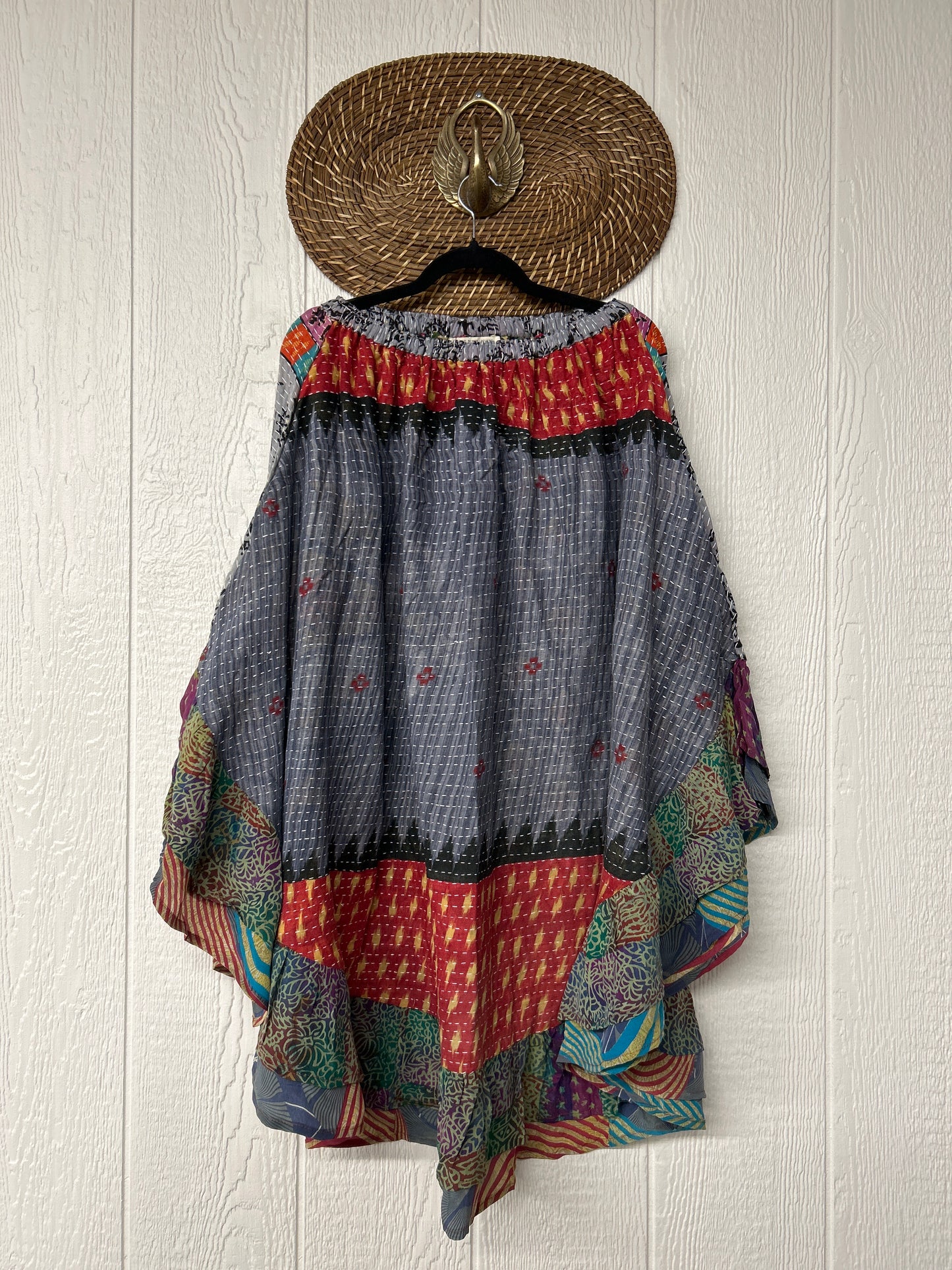 Pareo Kantha Wild Rose Skirt 0426 082