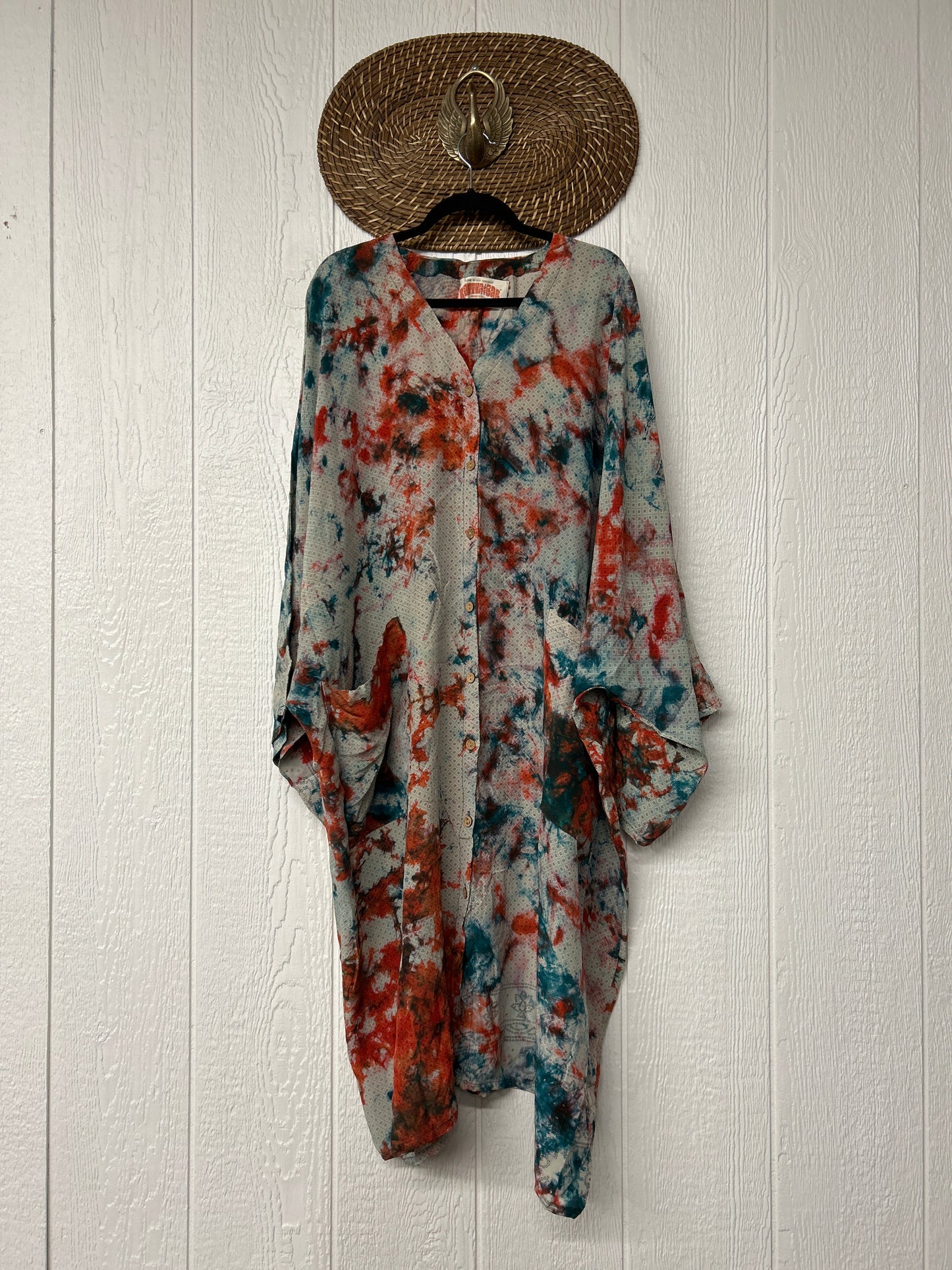 Crepe Sari Gaia Duster Dress 0426 199