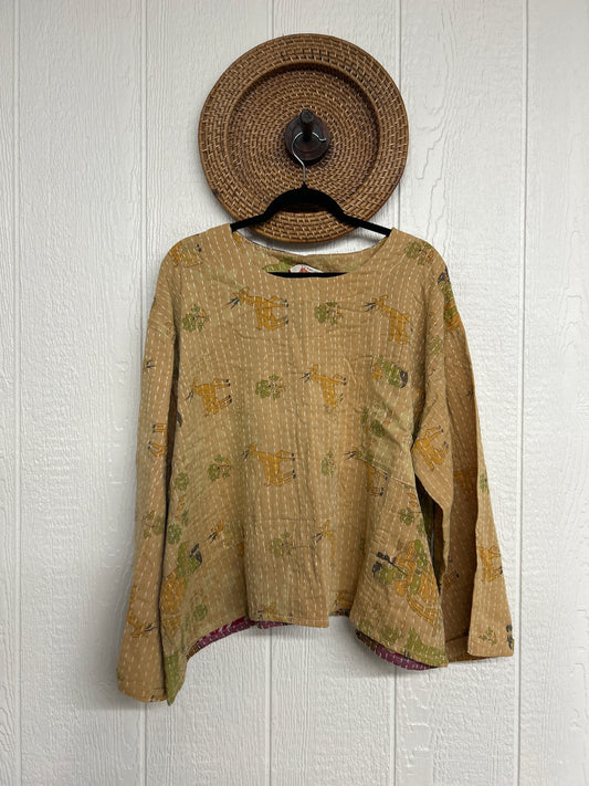 Pareo Kantha Wanderer Pocket Crop Top 0226 062