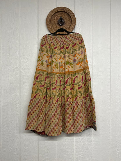 Pareo Kantha Lotus Maxi Skirt 0826 064