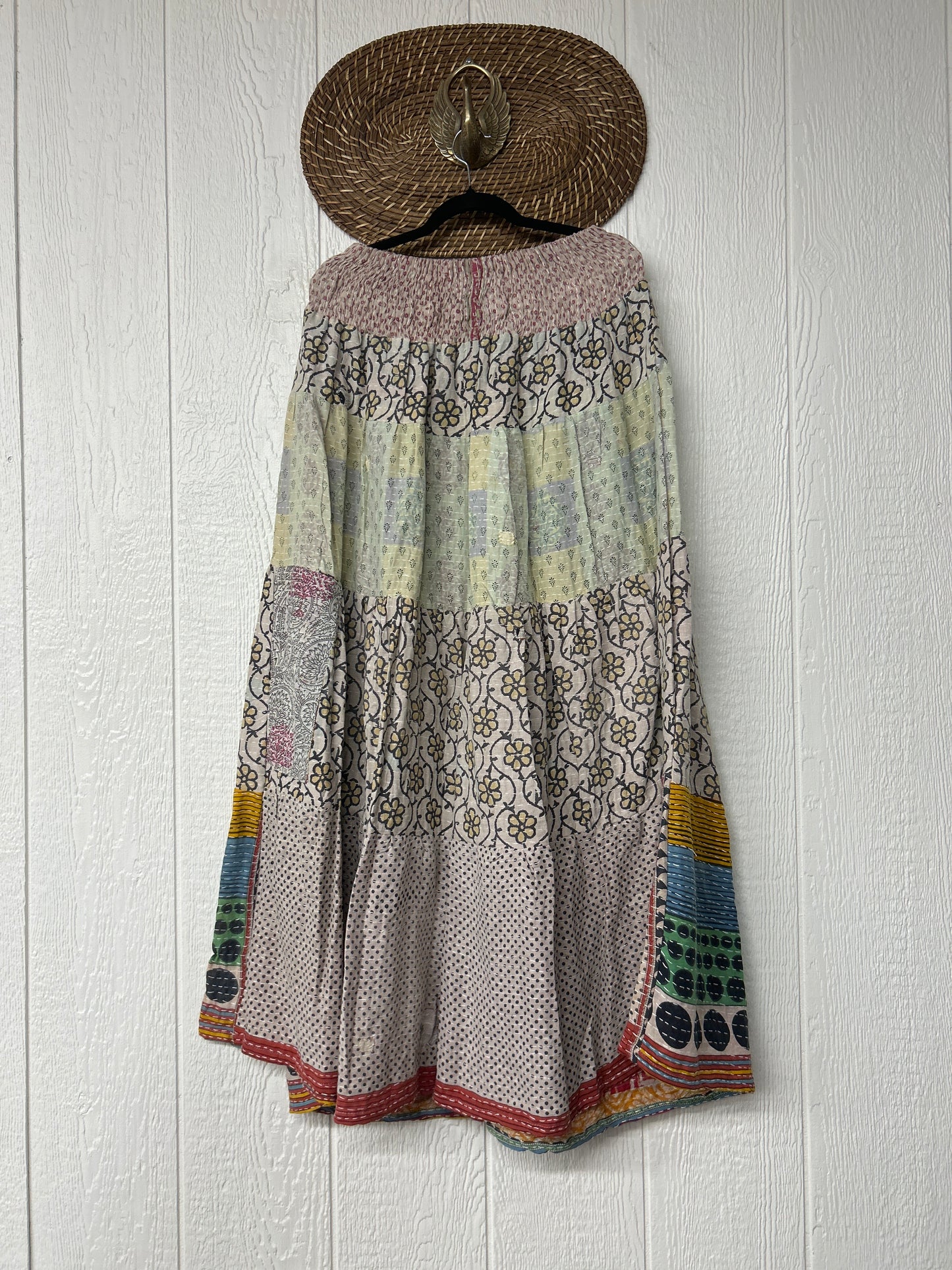 Pareo Kantha Lotus Maxi Skirt 0826 207