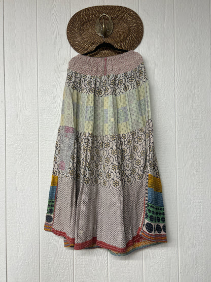 Pareo Kantha Lotus Maxi Skirt 0826 207
