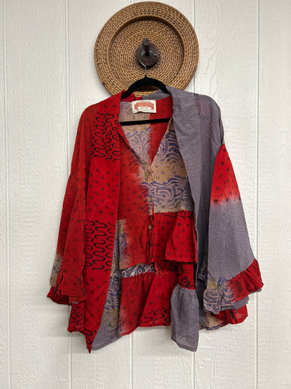 Crepe Sari Wild Rose Top 1225 125