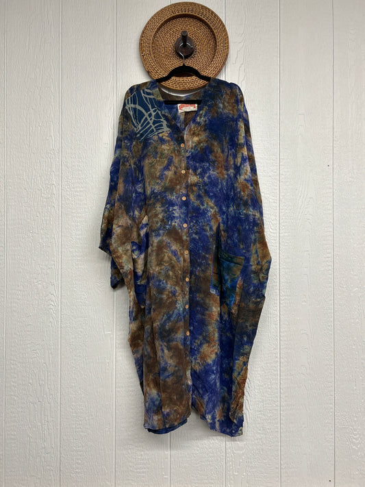 Crepe Sari Gaia Duster Dress 0826 215