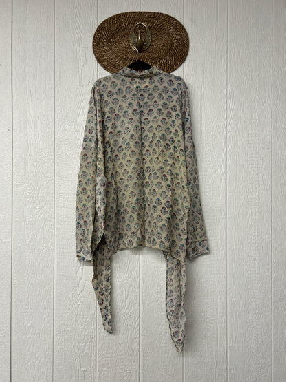 Crepe Sari Nirvana Button Down 1125 091