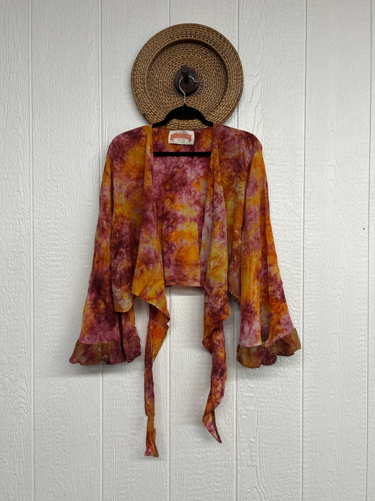 Crepe Sari Zeppelin Crop Shrug 0426 194