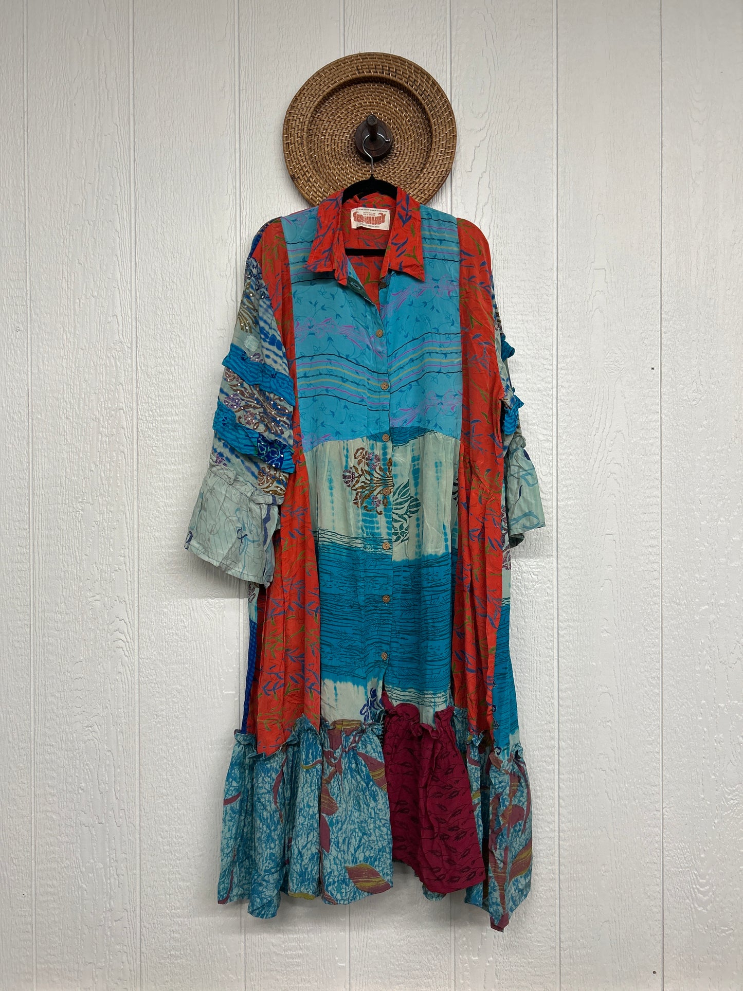 Crepe Sari Rhiannon Duster Dress 0226 275