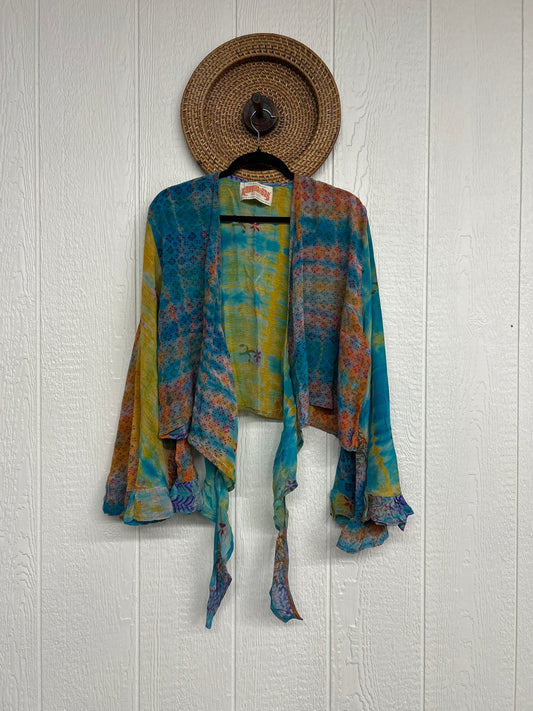 Crepe Sari Zeppelin Crop Shrug 0426 227