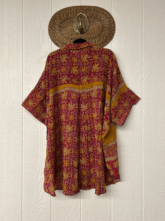 Crepe Sari Free To Be Button Down 0626 019