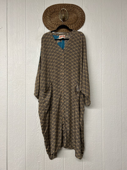 Crepe Sari Gaia Duster Dress 0826 117