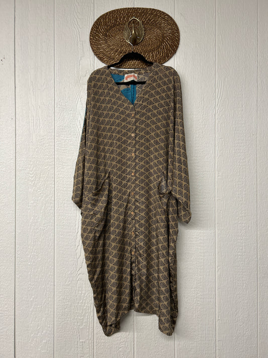 Crepe Sari Gaia Duster Dress 0826 117