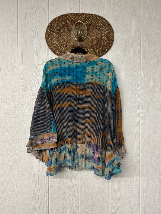 Crepe Sari Wild Rose Top 0526 003