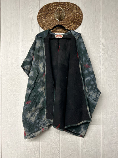 Aura Edit Fine Kantha Wanderlust Poncho 1026 016