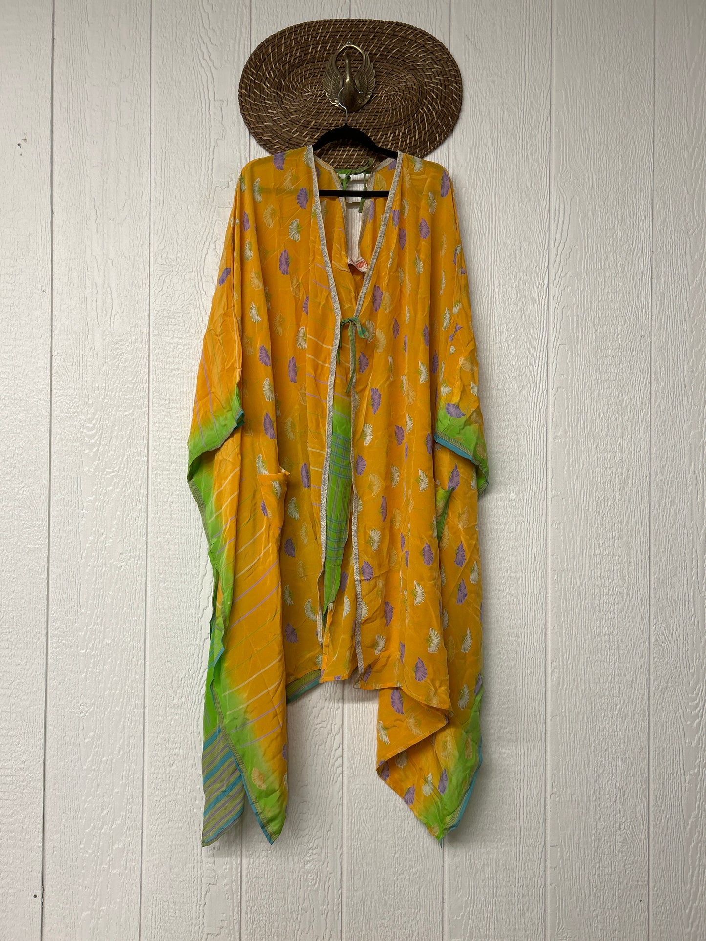 Crepe Sari Orchid Kimono 0626 040