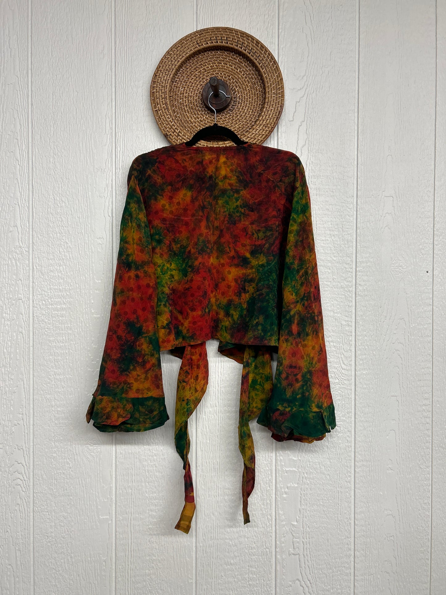 Crepe Sari Zeppelin Crop Shrug 0426 256