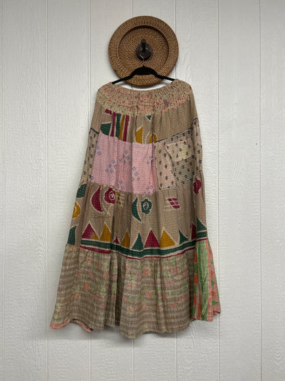 Pareo Kantha Lotus Maxi Skirt 0826 093