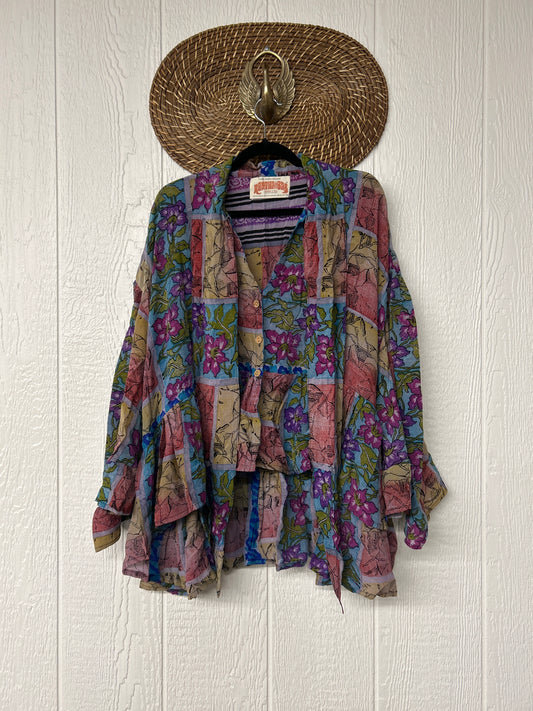 Crepe Sari Wild Rose Top 1026 207