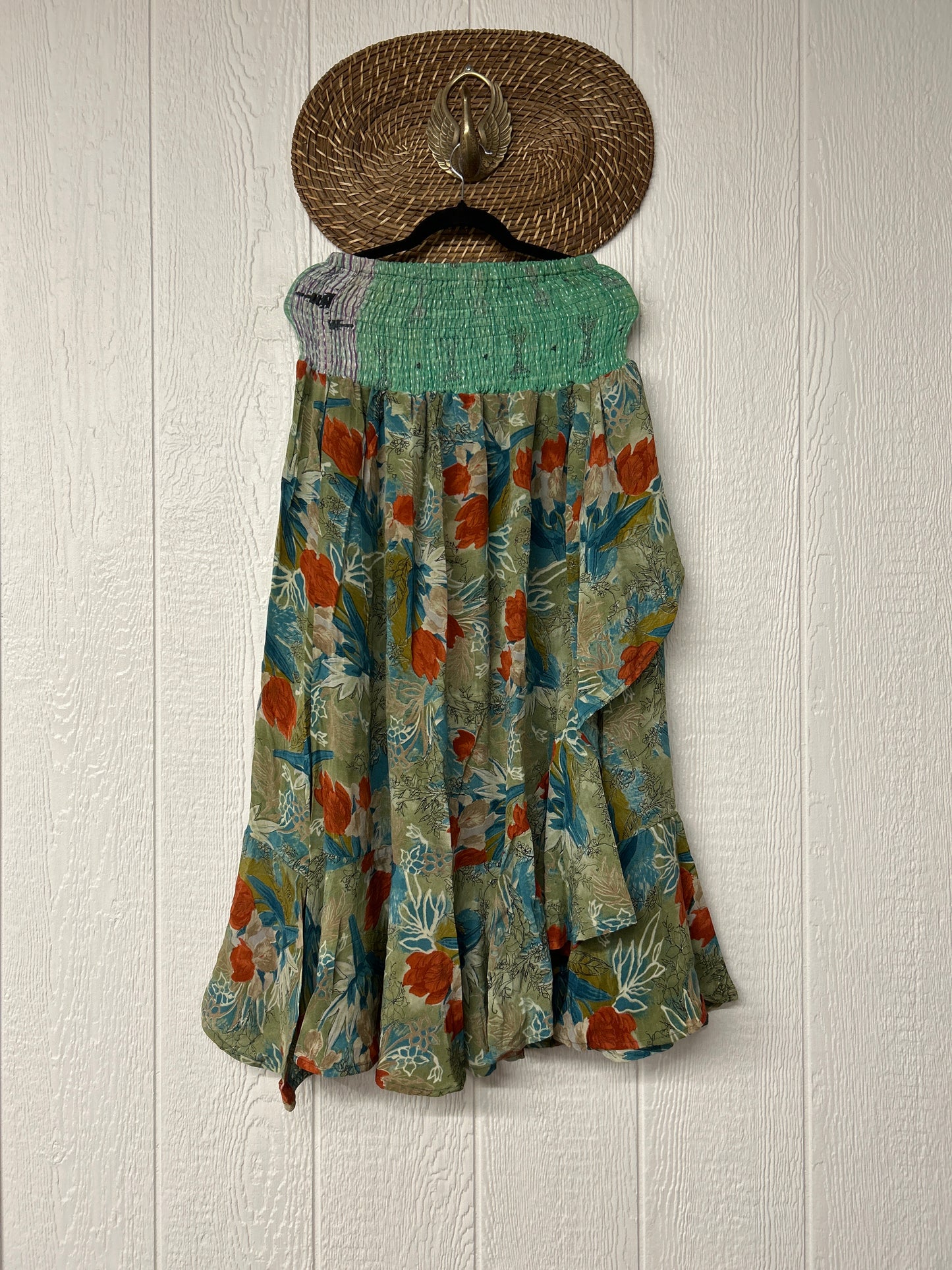 Crepe Sari Inner Peace Wrap Skirt 0626 013