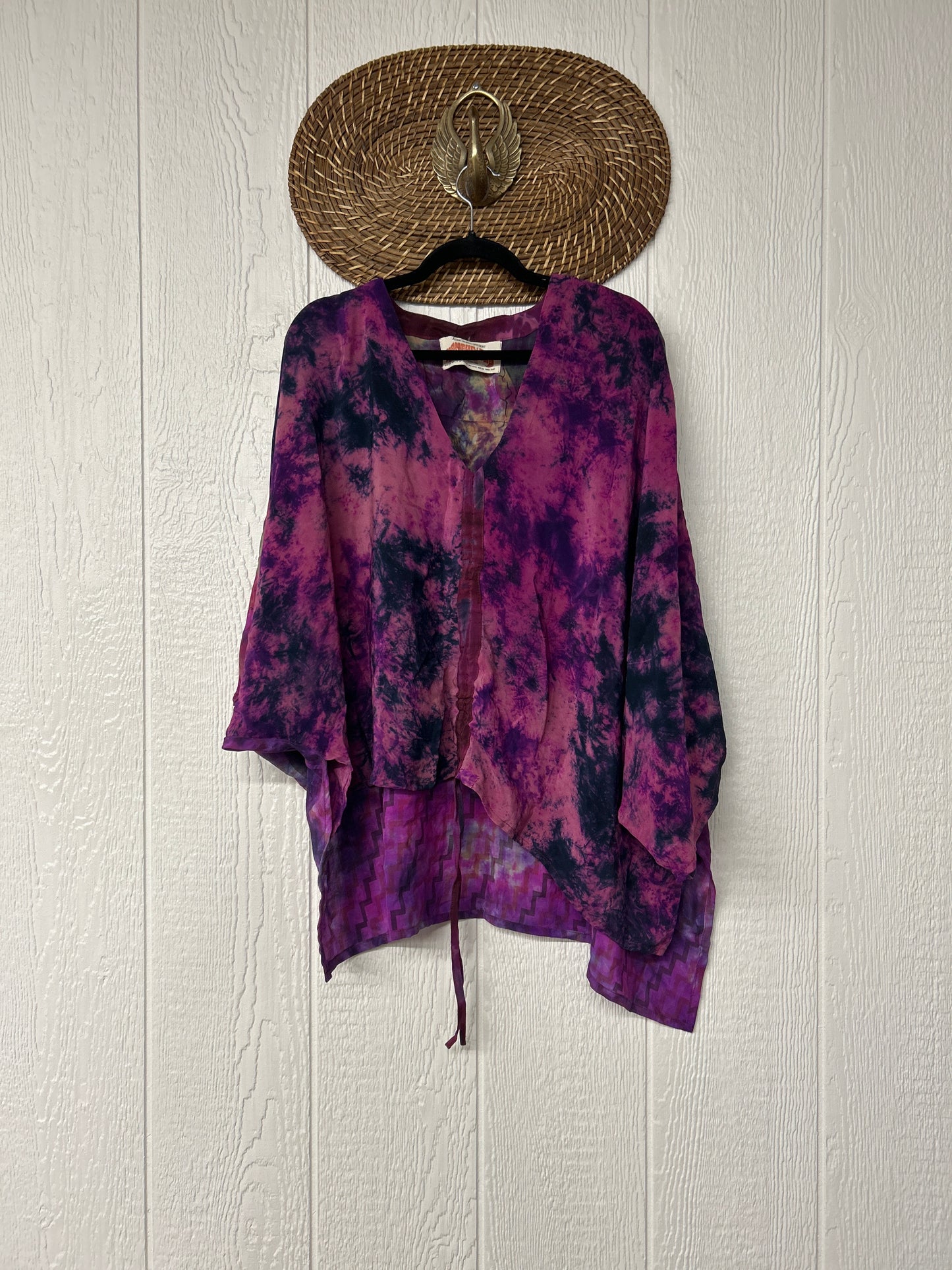 Crepe Sari Hi Lo Butterfly Top 0726 171