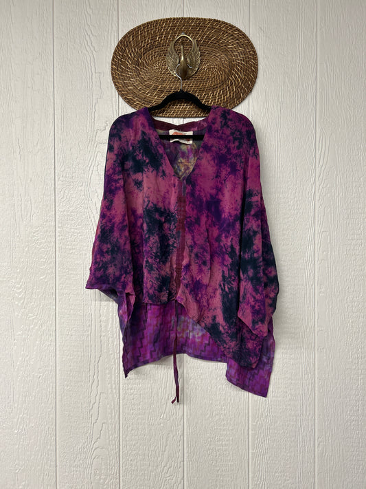 Crepe Sari Hi Lo Butterfly Top 0726 171