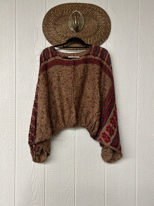 Crepe Sari Luna Crop Top 0126 161