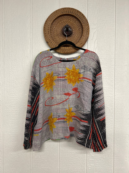 Pareo Kantha Wanderer Pocket Crop Top 0226 042