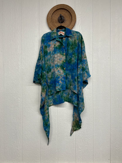 Crepe Sari Summer Nirvana Button Down 0626 263