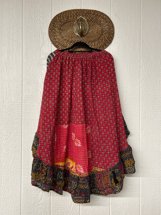 Pareo Kantha Wild Rose Skirt 0426 076