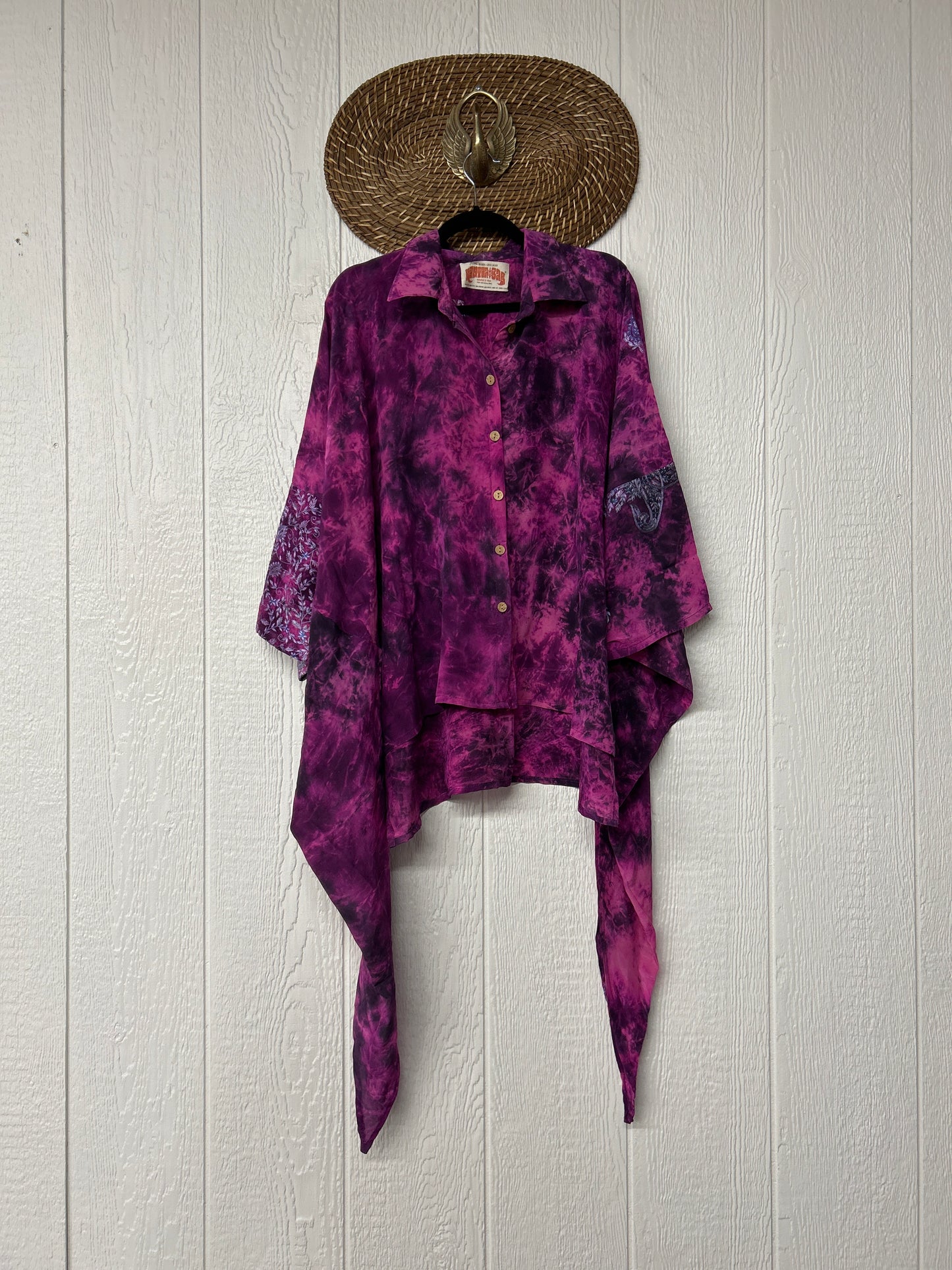 Crepe Sari Summer Nirvana Button Down 0626 073