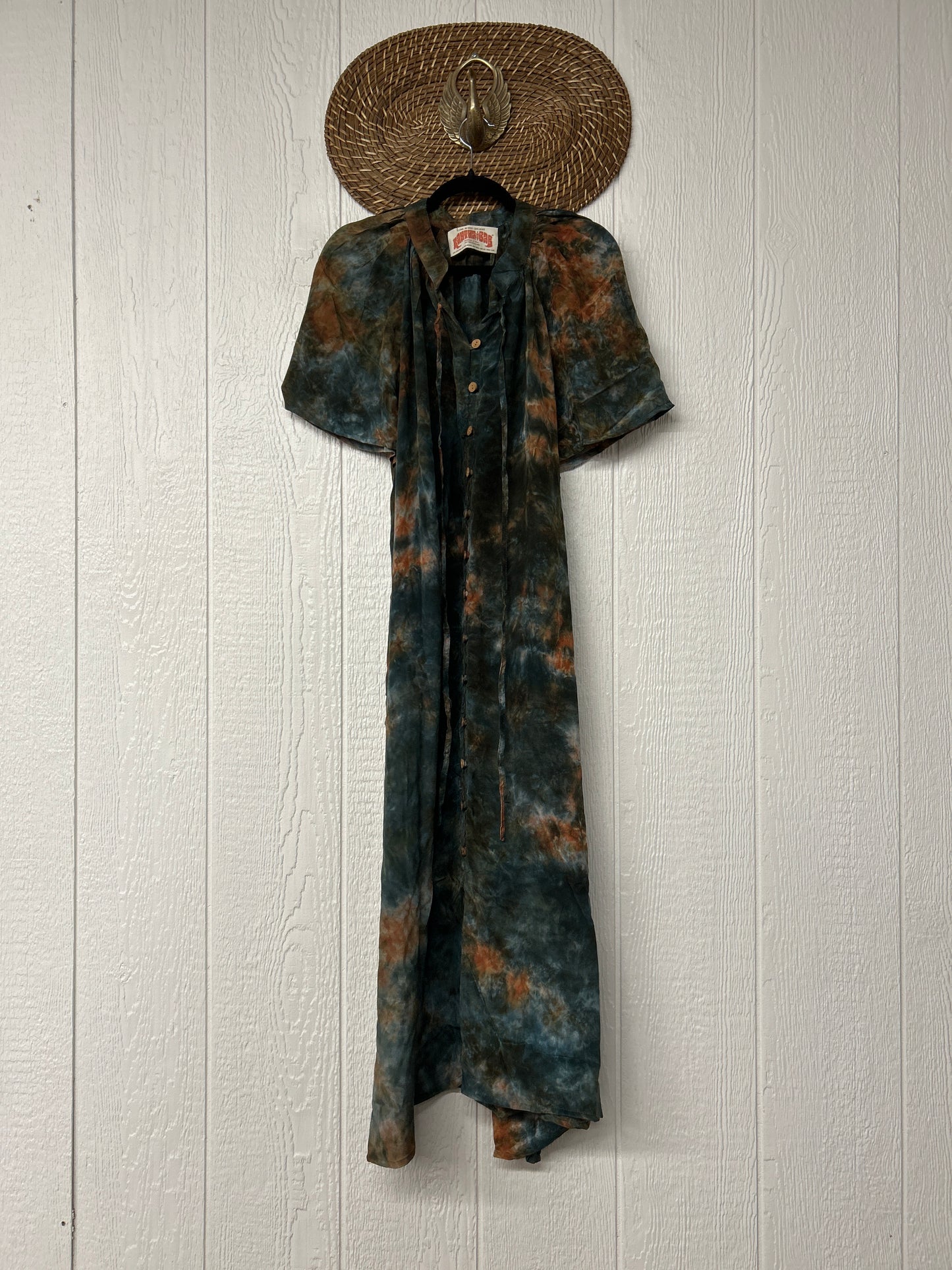 Crepe Sari Summer Woodstock Duster 0626 172