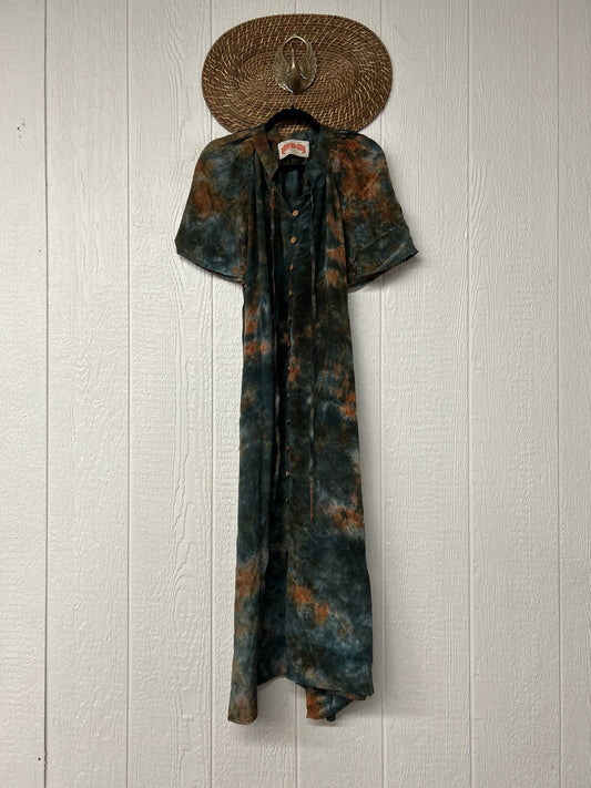 Crepe Sari Summer Woodstock Duster 0626 172