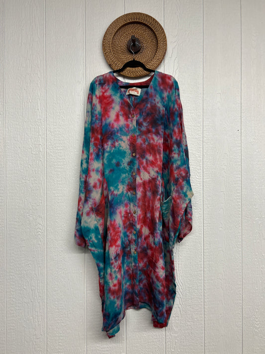 Crepe Sari Gaia Duster Dress 0426 036