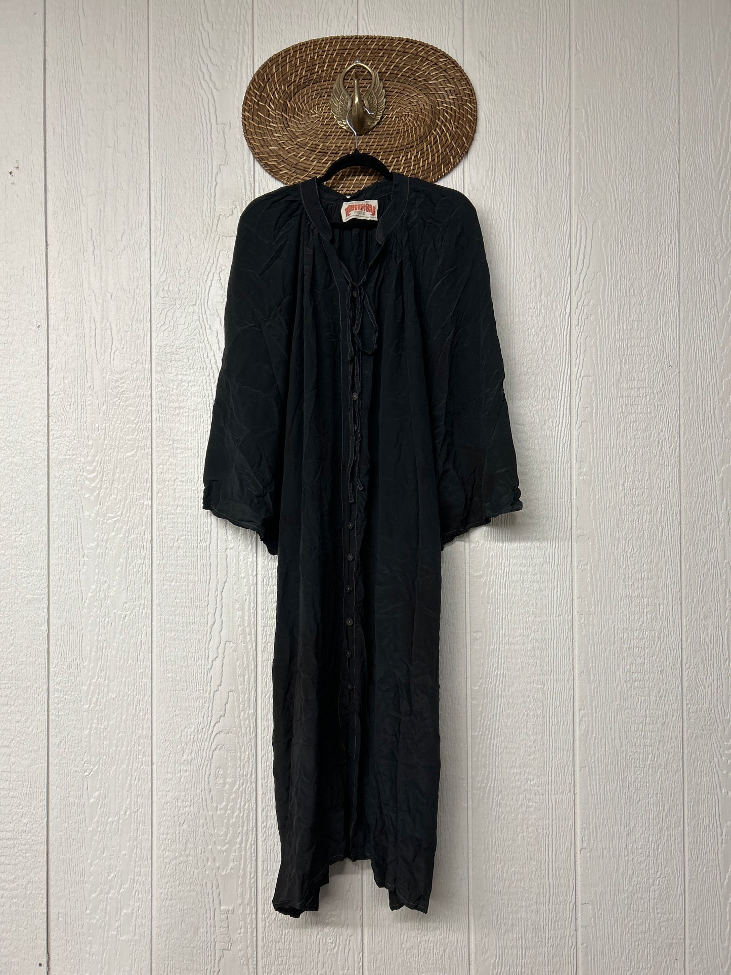 Crepe Sari Woodstock Duster Dress 0526 006