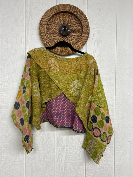 Pareo Kantha In Bloom Cropped Pullover 0326 048