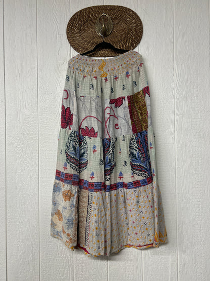 Pareo Kantha Lotus Maxi Skirt 0826 137