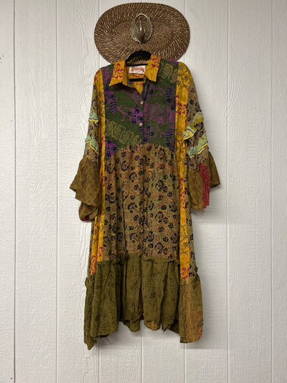 Crepe Sari Rhiannon Duster Dress 0226 041