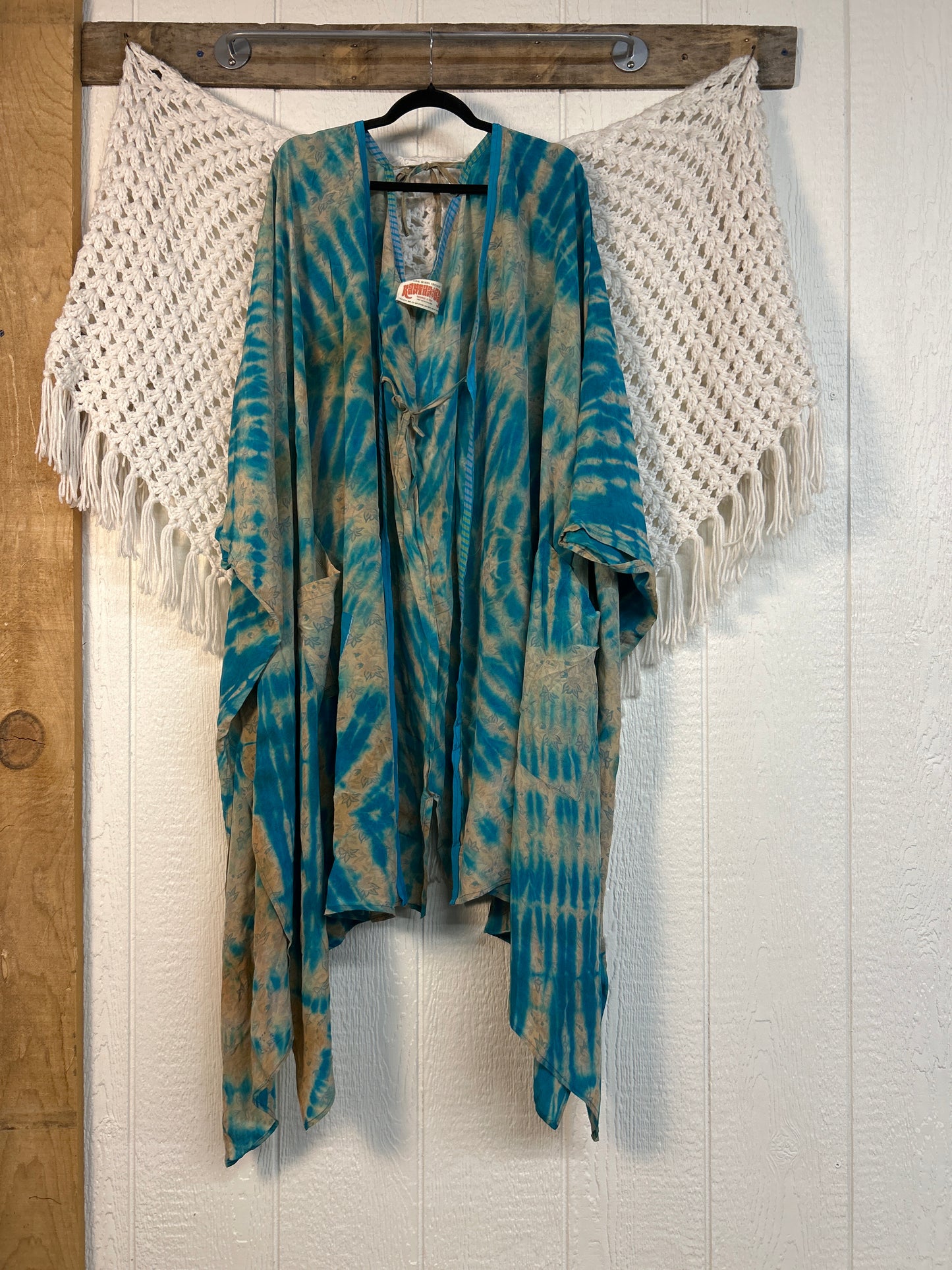 Crepe Sari Orchid Kimono 0626 179