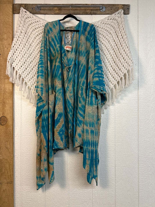 Crepe Sari Orchid Kimono 0626 179